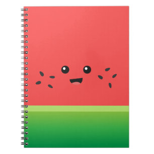 Cute Watermelon, Happy en Cheerful Notitieboek