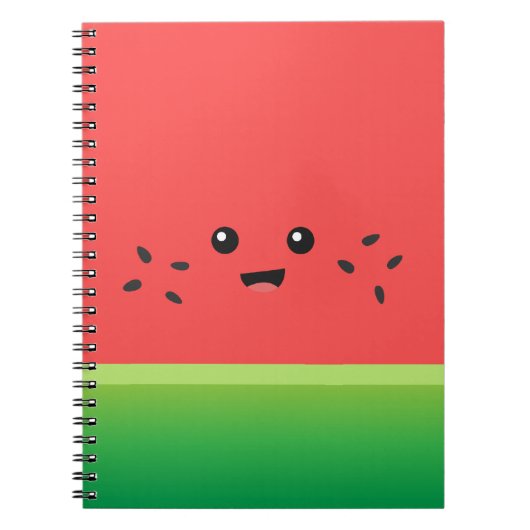 Cute Watermelon, Happy en Cheerful Notitieboek (Voorkant)