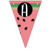 Cute Watermelon Happy First Birthday Vlaggetjes (Tweede vlag)