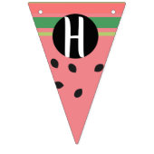 Cute Watermelon Happy First Birthday Vlaggetjes (Eerste vlag)