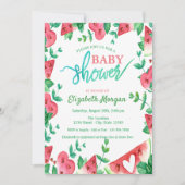 Cute Watermelon Heart Baby shower Kaart (Voorkant)