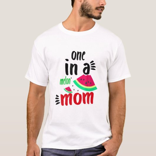 Cute Watermelon One in een meloencolomp T-shirt (Voorkant)