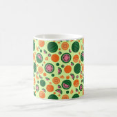 Cute Watermelon Oranje Summer Fruit Pattern Koffiemok (Center)