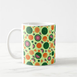 Cute Watermelon Oranje Summer Fruit Pattern Koffiemok