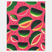 Cute Watermelon Pattern Fleece Deken (Voorkant)
