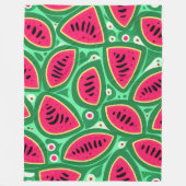 Cute Watermelon Pattern Fleece Deken (Voorkant)