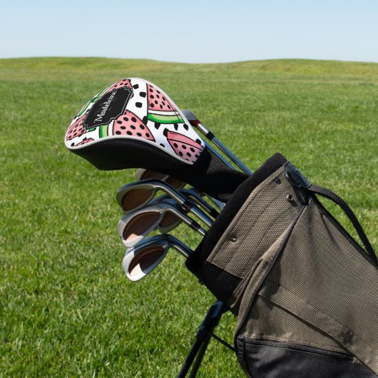 Cute Watermelon Pattern Golfheadcover (Insitu)