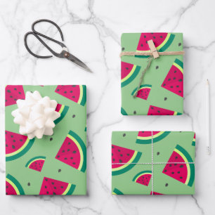 Cute Watermelon Pattern Inpakpapier Vel