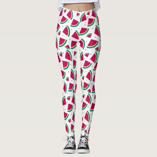 Cute Watermelon Pattern Leggings (Voorkant)
