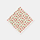 Cute Watermelon Pattern Melon Summer Light Green Servet (Hoek)
