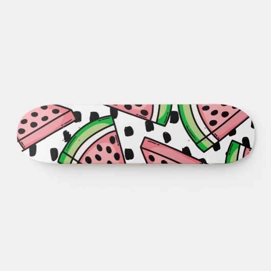 Cute Watermelon Pattern Persoonlijk Skateboard (Horizontaal)