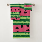 Cute Watermelon Pattern Pink & Green Bad Handdoek (Insitu)