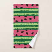 Cute Watermelon Pattern Pink & Green Bad Handdoek (Handdoek)