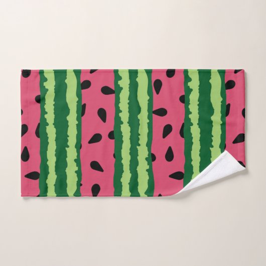 Cute Watermelon Pattern Pink & Green Bad Handdoek (Handdoek)