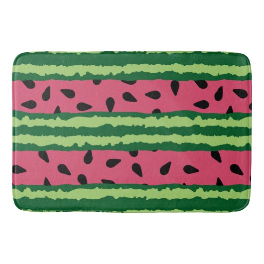 Cute Watermelon Pattern Pink & Green Badmat (Voorkant)