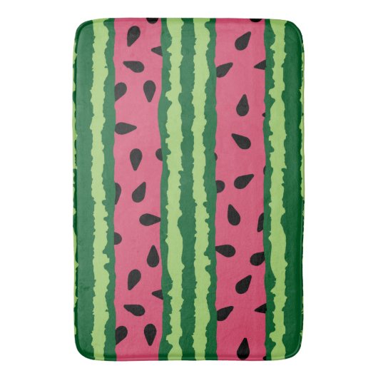 Cute Watermelon Pattern Pink & Green Badmat (Voorkant Verticaal)