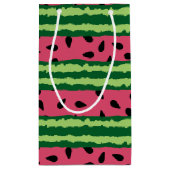 Cute Watermelon Pattern Pink & Green Bedankt Klein Cadeauzakje (Achterkant)