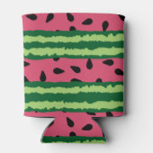 Cute Watermelon Pattern Pink & Green Birthday Blikjeskoeler (Achterkant)