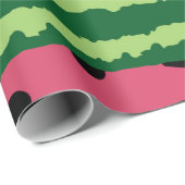 Cute Watermelon Pattern Pink & Green Cadeaupapier (Rol Hoek)