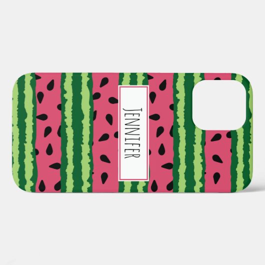Cute Watermelon Pattern Pink & Green Case-Mate iPhone Case (Achterkant (horizontaal))