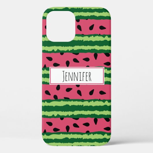 Cute Watermelon Pattern Pink & Green Case-Mate iPhone Case (Achterkant)