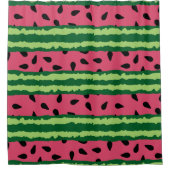 Cute Watermelon Pattern Pink & Green Douchegordijn (Voorkant)