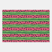 Cute Watermelon Pattern Pink & Green Inpakpapier Vel (Voorkant 3)