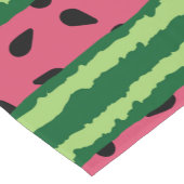 Cute Watermelon Pattern Pink & Green Korte Tafelloper (Hoek)