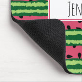 Cute Watermelon Pattern Pink & Green Muismat (Hoek)