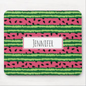 Cute Watermelon Pattern Pink & Green Muismat (Voorkant)