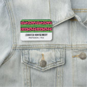 Cute Watermelon Pattern Pink & Green Naamplaatje (In situ)