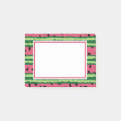 Cute Watermelon Pattern Pink & Green Post-it® Notes (Voorkant)