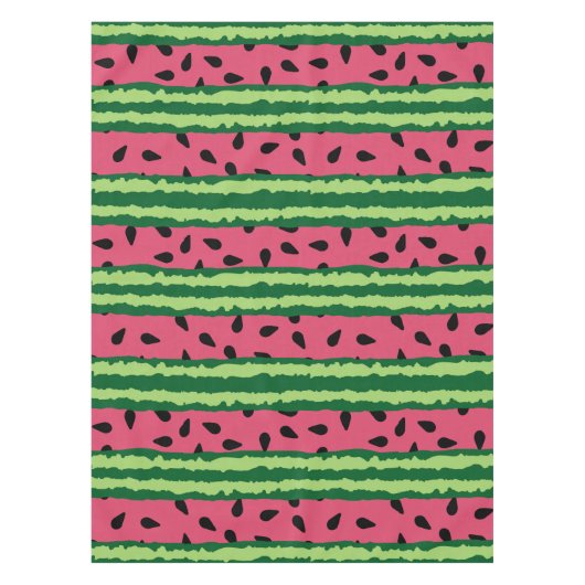 Cute Watermelon Pattern Pink & Green Tafelkleed (Voorkant)