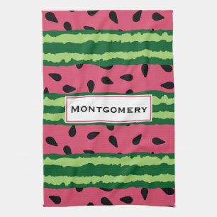 Cute Watermelon Pattern Pink & Green Theedoek