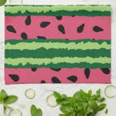 Cute Watermelon Pattern Pink & Green Theedoek (Gevouwen)
