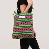 Cute Watermelon Pattern Pink & Green Tote Bag (Dichtbij)