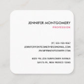 Cute Watermelon Pattern Pink & Green Vierkante Visitekaartje (Achterkant)