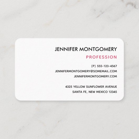 Cute Watermelon Pattern Pink & Green Visitekaartje (Achterkant)