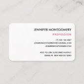 Cute Watermelon Pattern Pink & Green Visitekaartje (Achterkant)