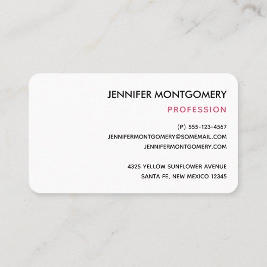 Cute Watermelon Pattern Pink & Green Visitekaartje (Achterkant)