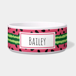 Cute Watermelon Pattern Pink & Green Voerbakje