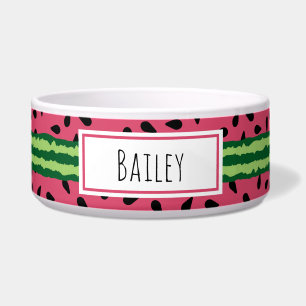 Cute Watermelon Pattern Pink & Green Voerbakje