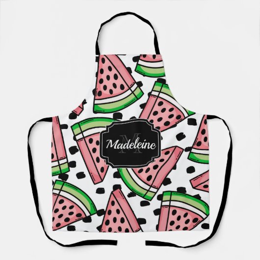 Cute Watermelon Pattern Schort (Voorkant)