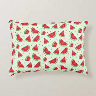 Cute Watermelon Pattern Summertime Fruitmeloen Accent Kussen