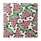 Cute Watermelon Pattern Tegeltje (Voorkant)