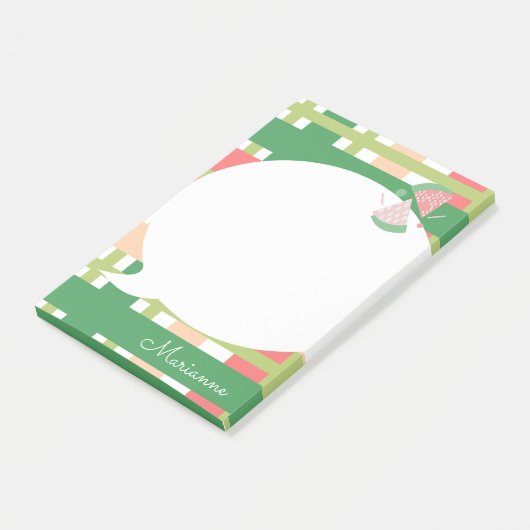 Cute Watermelon Pset Bubble Post-it Notes (Schuin)