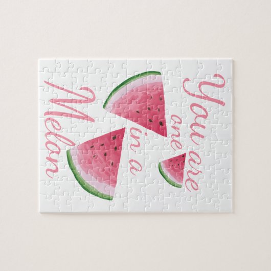 Cute Watermelon Puzzle Legpuzzel (Horizontaal)