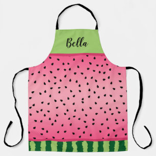 Cute Watermelon Rind en Zaden, gepersonaliseerd Schort