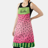 Cute Watermelon Rind en Zaden, gepersonaliseerd Schort (Insitu)