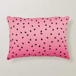 Cute Watermelon Seed Pink Accent Kussen